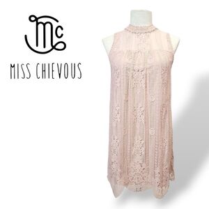Miss Chievous Soft Pink Lace Blouse